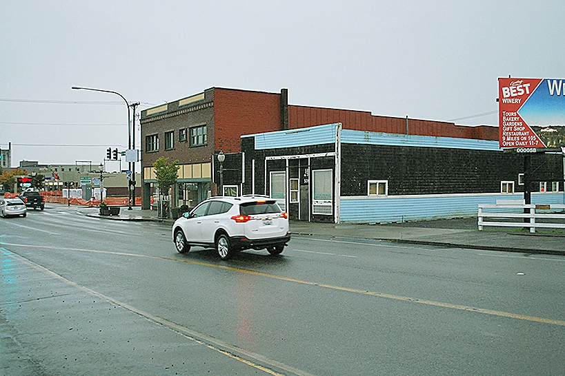 (Bob Kirkpatrick | Grays Harbor Newspaper Group) The proposed site of the new Gateway Center on Wishkah Street in Aberdeen.