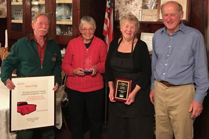 (McCleary Chamber of Commerce photo)                                From left: Charles Fattig, Barb Anensen, Penny Challstedt and Evert Challstedt