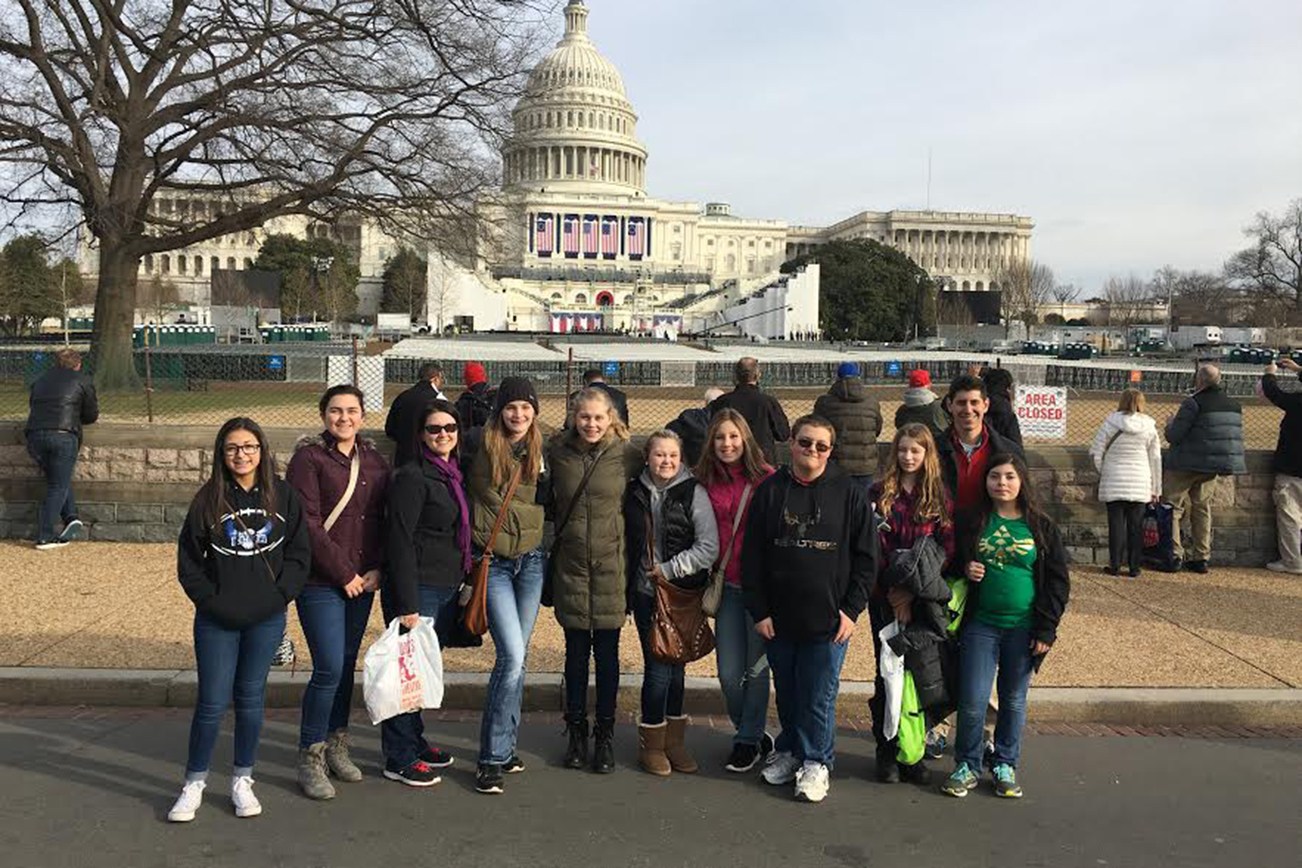 Elma students attend Inauguration Day