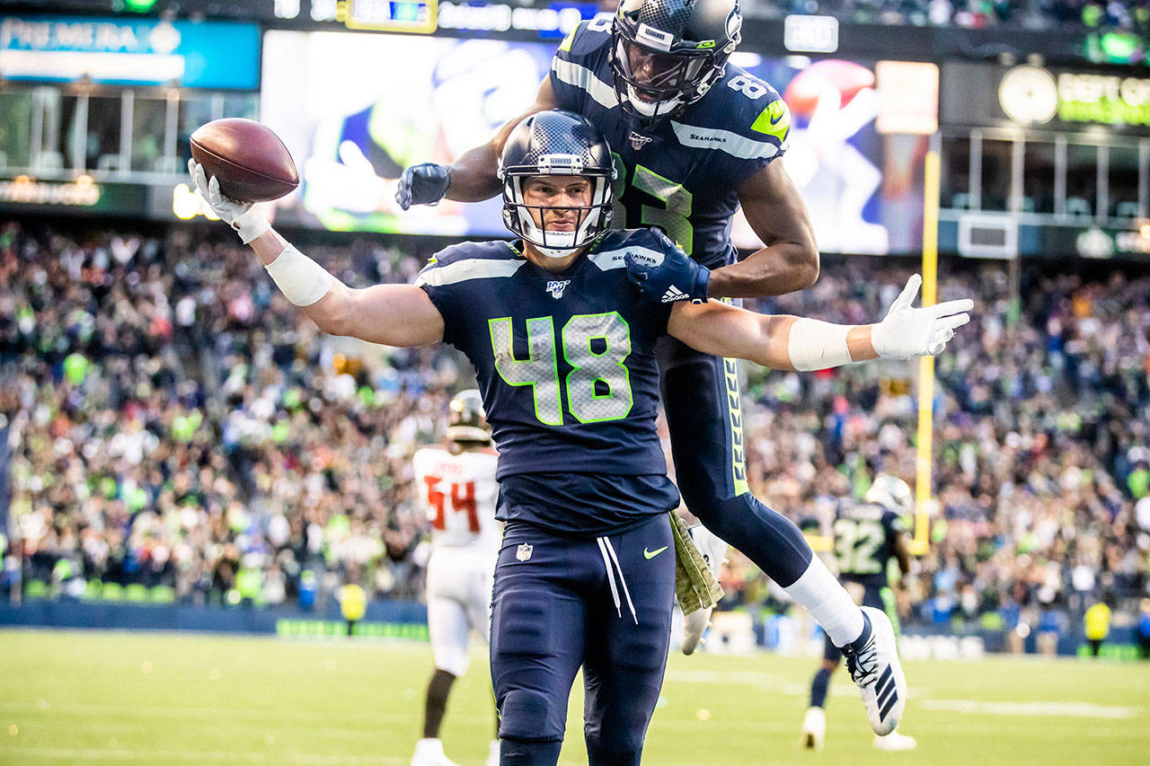 Who is Jacob Hollister? Seahawks' unlikely hero makes name known with  winning catch in OT